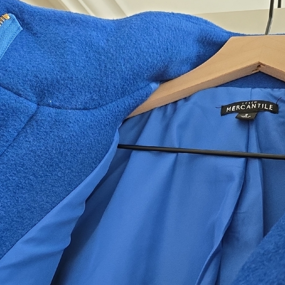 Women's Blue Coat - Picture 4 of 7